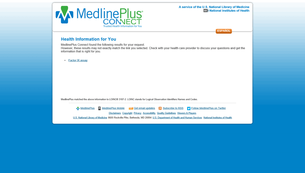 MedlinePlus Connect