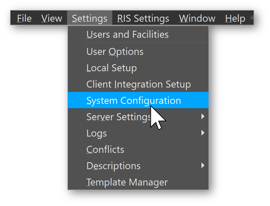 Blume Share configuration screen