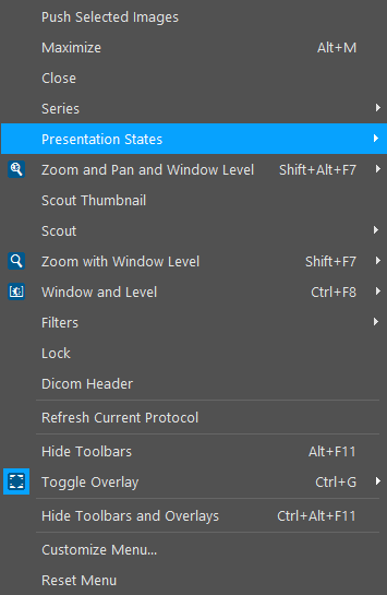 Right Click Presentation States